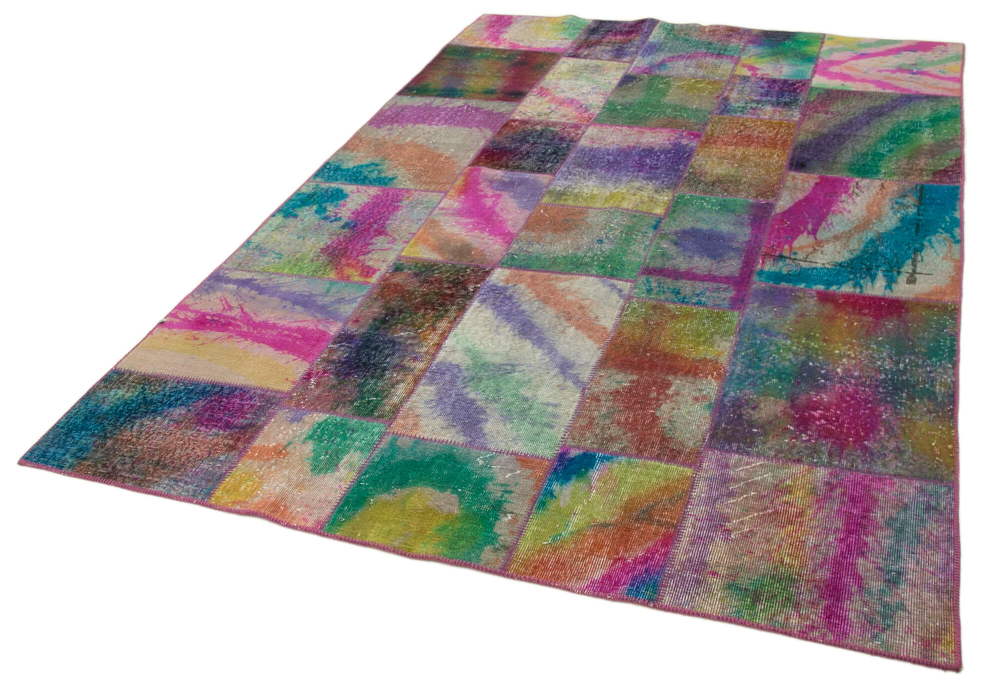 6x10 Multicolor Patchwork Rug - 31597