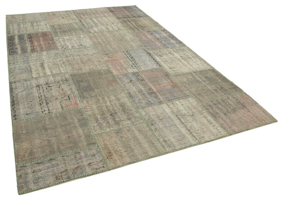 6x10 Grey Patchwork Rug - 31600