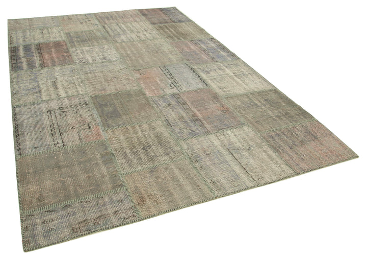 6x10 Grey Patchwork Rug - 31600