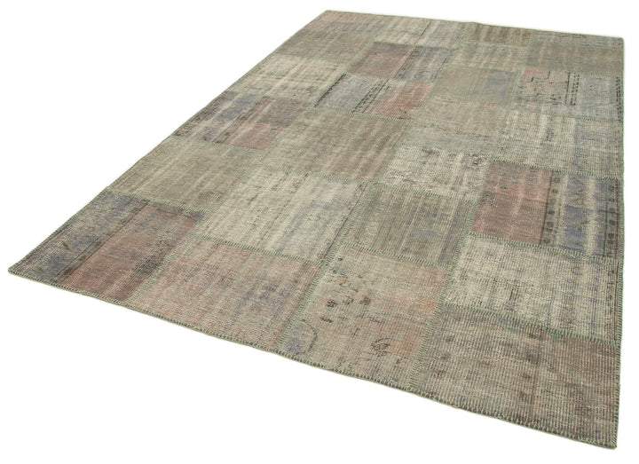 6x10 Grey Patchwork Rug - 31600