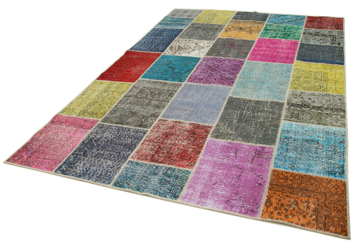 7x10 Multicolor Patchwork Rug - 31604