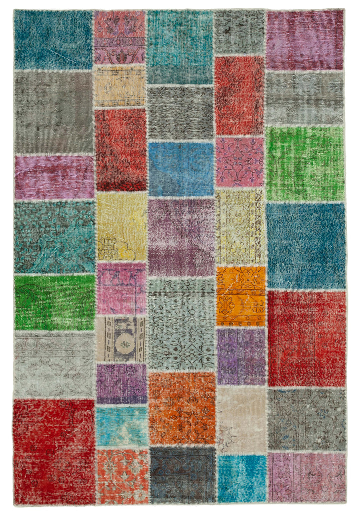 7x10 Multicolor Patchwork Rug - 31608