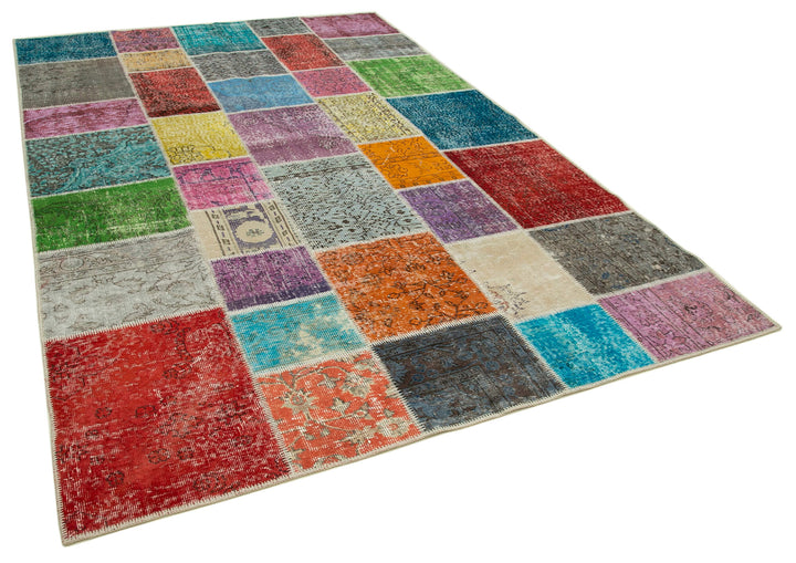 7x10 Multicolor Patchwork Rug - 31608