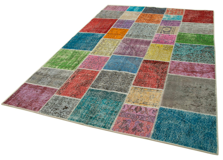 7x10 Multicolor Patchwork Rug - 31608
