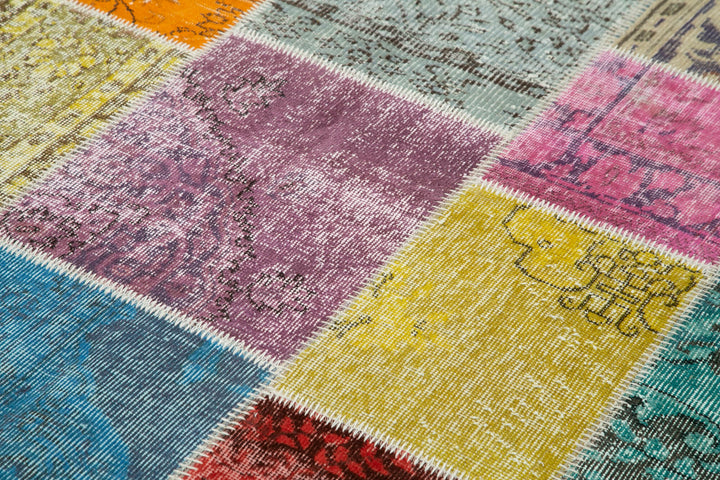 7x10 Multicolor Patchwork Rug - 31608