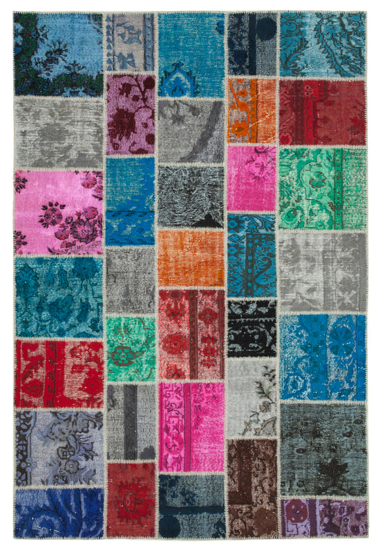 7x10 Multicolor Patchwork Rug - 31615