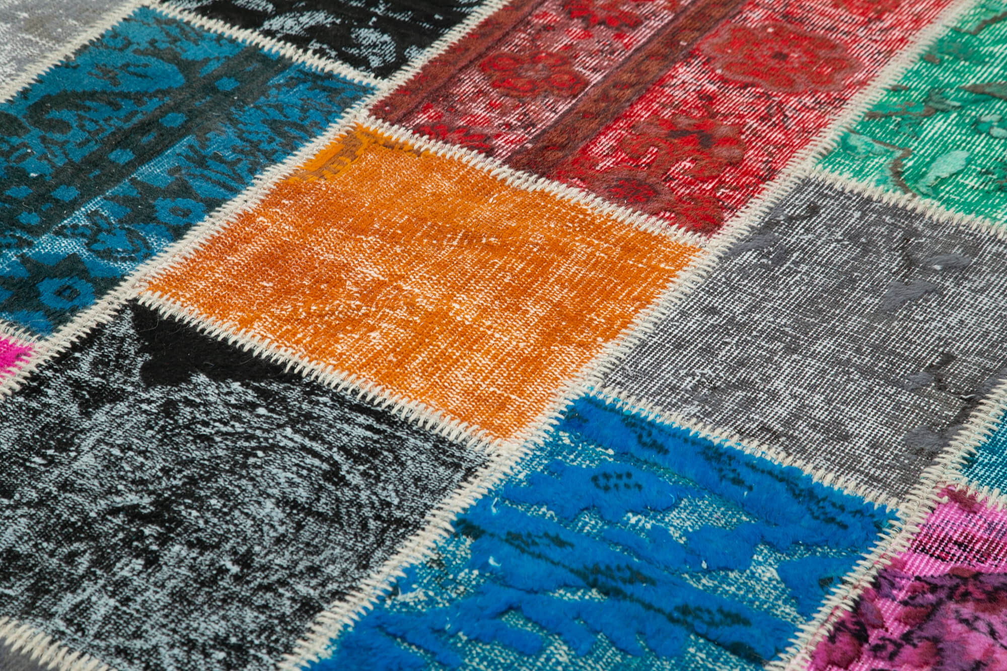 7x10 Multicolor Patchwork Rug - 31615