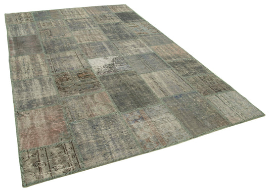 6x10 Grey Patchwork Rug - 31617