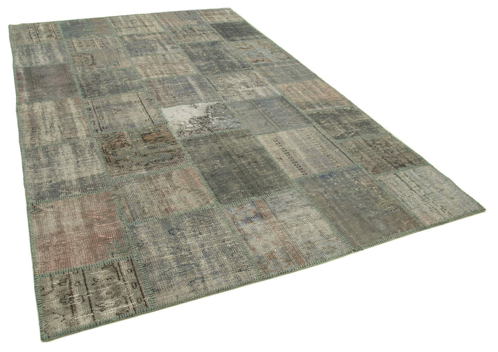 6x10 Grey Patchwork Rug - 31617