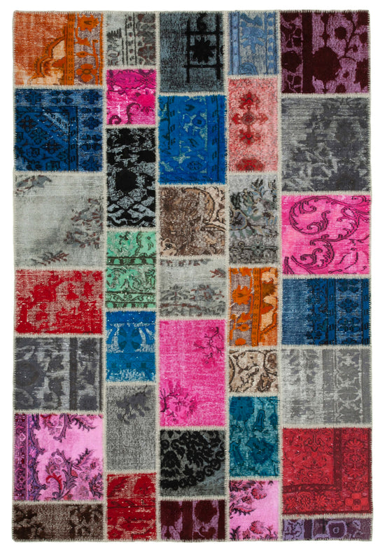 7x10 Multicolor Patchwork Rug - 31620