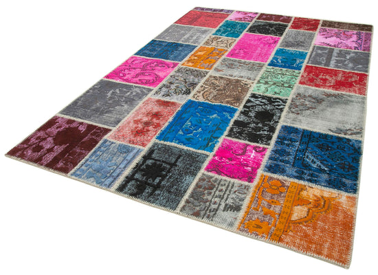 7x10 Multicolor Patchwork Rug - 31620
