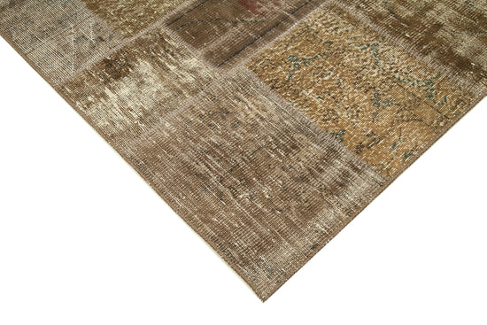6x10 Brown Patchwork Rug - 31621