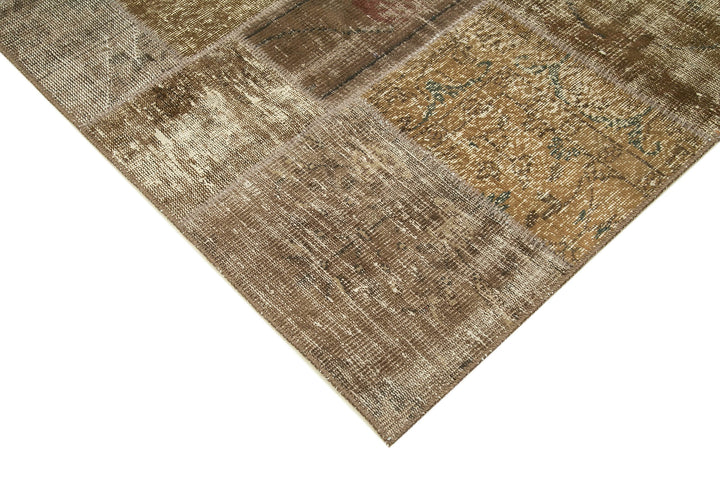 6x10 Brown Patchwork Rug - 31621