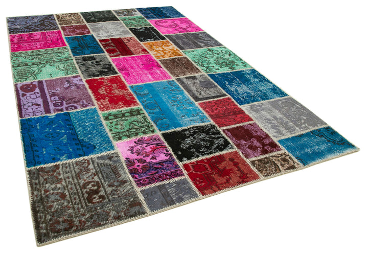 7x10 Multicolor Patchwork Rug - 31624