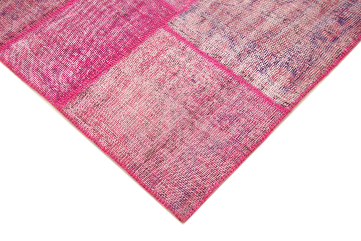 7x10 Pink Patchwork Rug - 31628