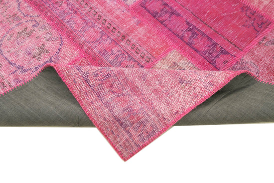 7x10 Pink Patchwork Rug - 31628