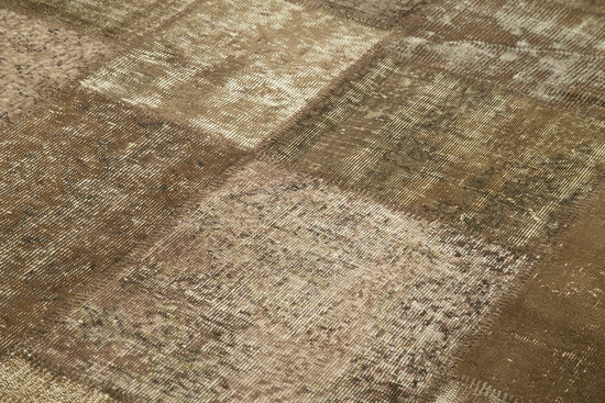 6x10 Brown Patchwork Rug - 31632