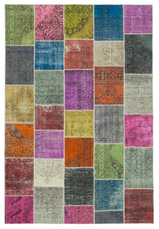 7x10 Multicolor Patchwork Rug - 31651