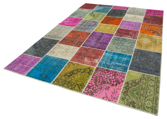 7x10 Multicolor Patchwork Rug - 31651