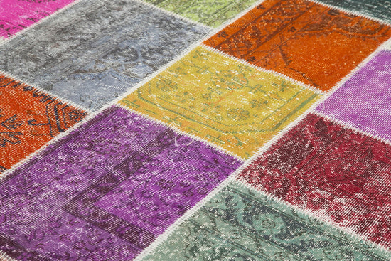 7x10 Multicolor Patchwork Rug - 31651