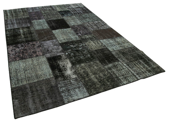 6x10 Black Patchwork Rug - 31663