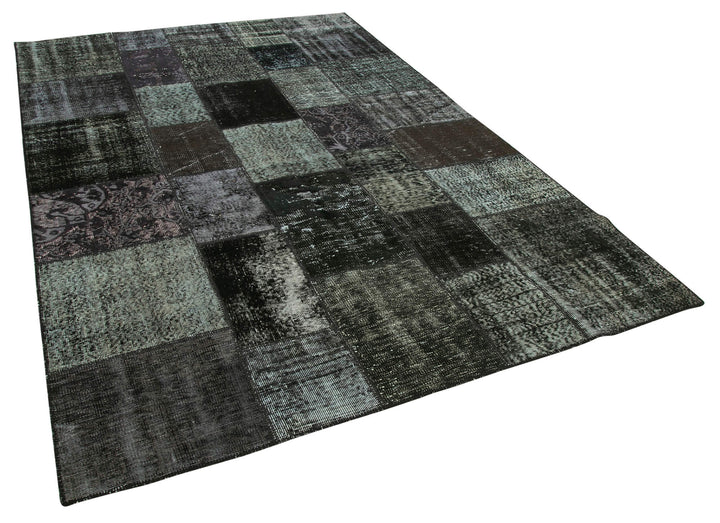 6x10 Black Patchwork Rug - 31663