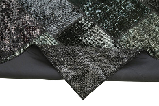 6x10 Black Patchwork Rug - 31663