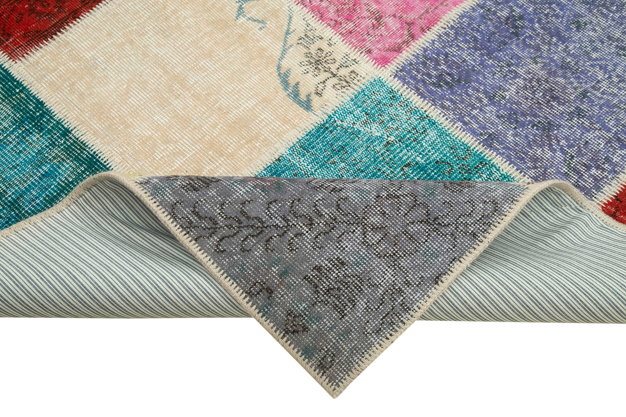 7x10 Multicolor Patchwork Rug - 31669