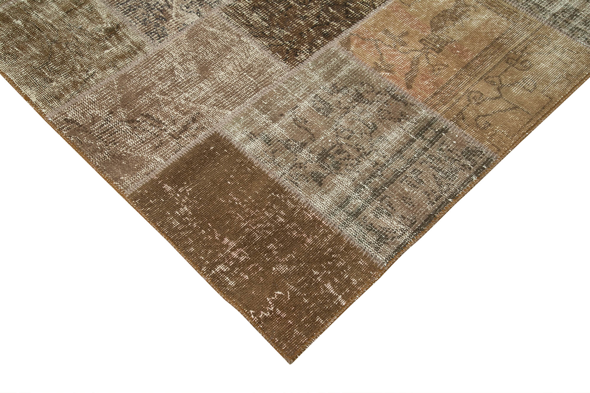 6x10 Brown Patchwork Rug - 31670