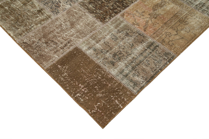 6x10 Brown Patchwork Rug - 31670
