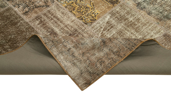 6x10 Brown Patchwork Rug - 31670