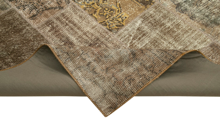 6x10 Brown Patchwork Rug - 31670