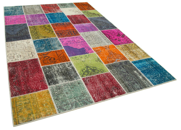 7x10 Multicolor Patchwork Rug - 31674