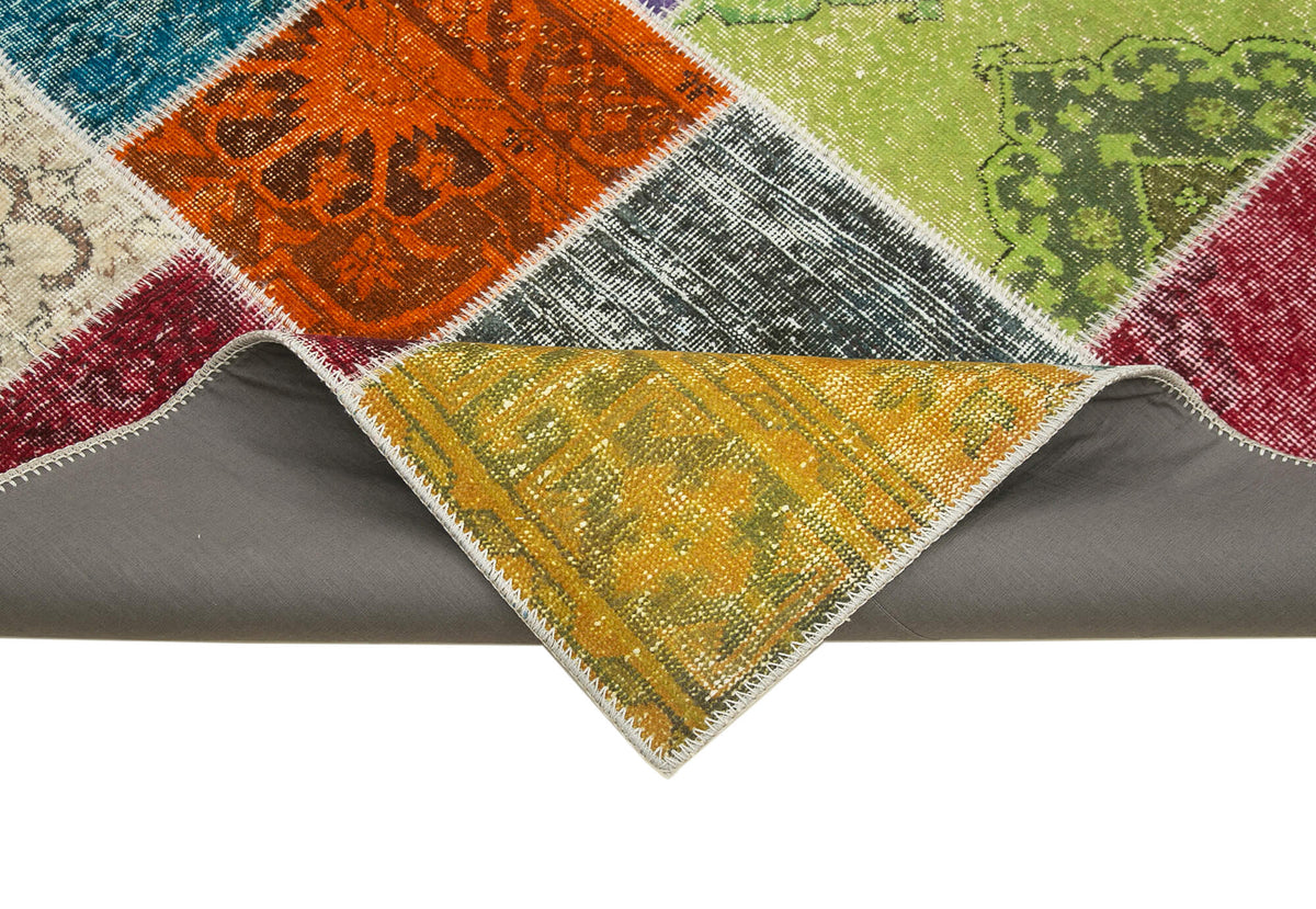 7x10 Multicolor Patchwork Rug - 31674