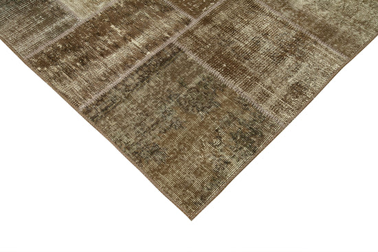 6x10 Brown Patchwork Rug - 31681