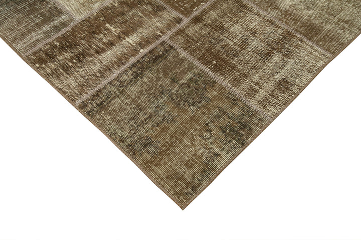 6x10 Brown Patchwork Rug - 31681