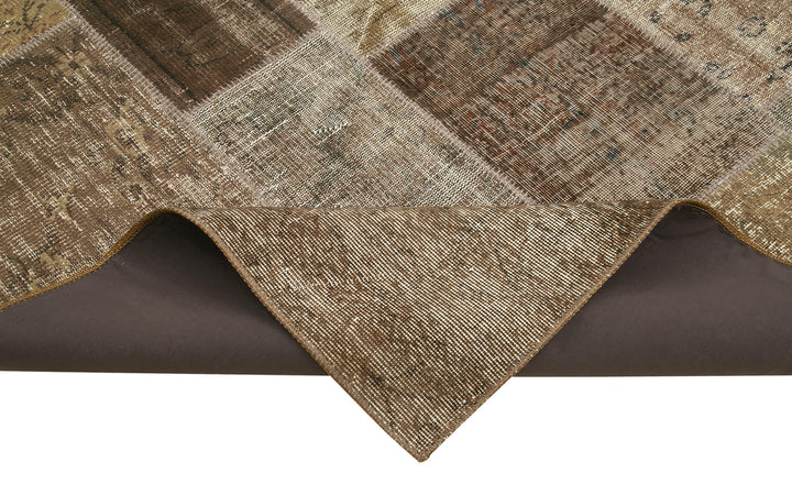 6x10 Brown Patchwork Rug - 31681