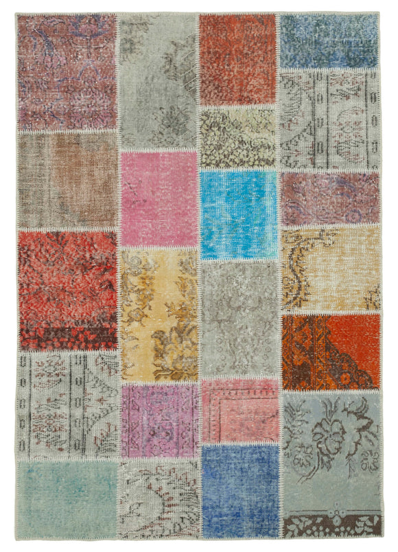 5x7 Multicolor Patchwork Rug - 31684