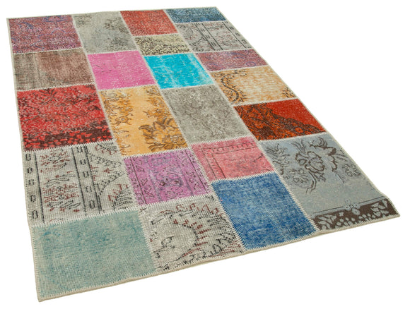 5x7 Multicolor Patchwork Rug - 31684