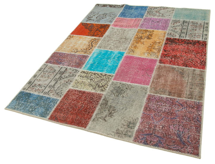 5x7 Multicolor Patchwork Rug - 31684