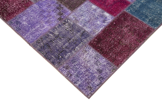5x7 Purple Patchwork Rug - 31693