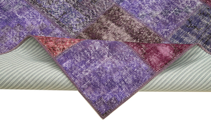 5x7 Purple Patchwork Rug - 31693