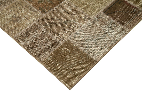 5x7 Brown Patchwork Rug - 31703
