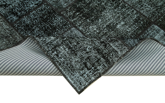 5x7 Black Patchwork Rug - 31709