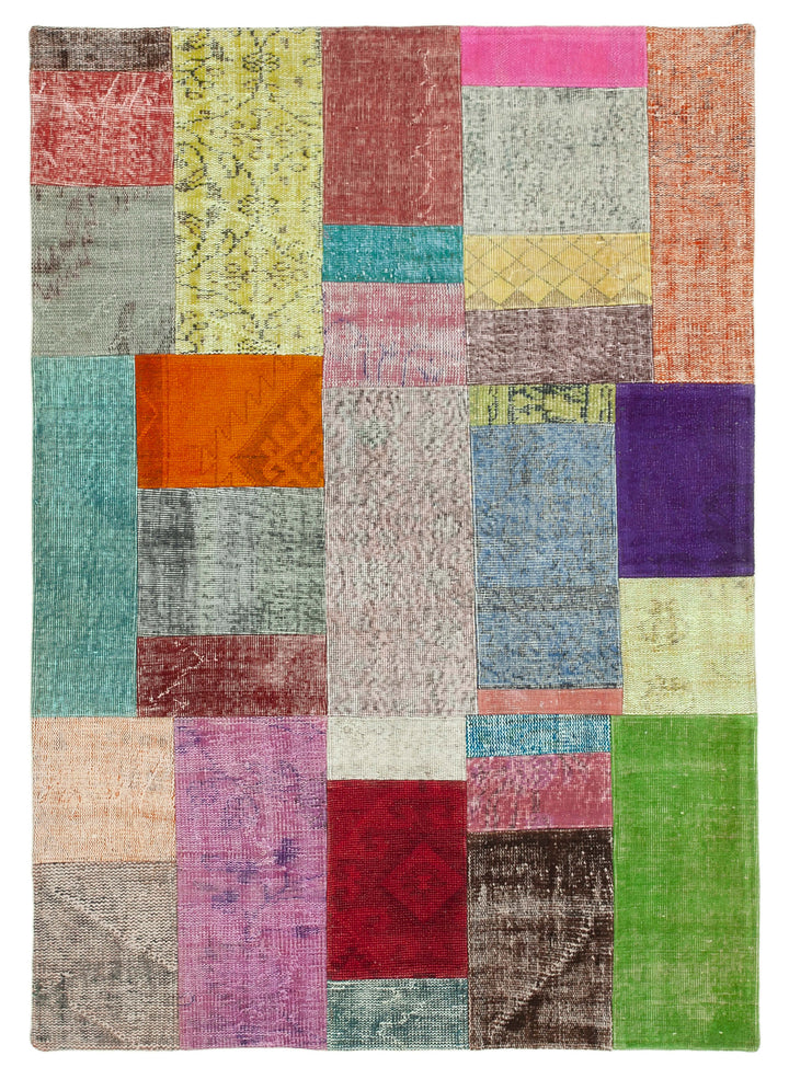 5x7 Multicolor Patchwork Rug - 31714