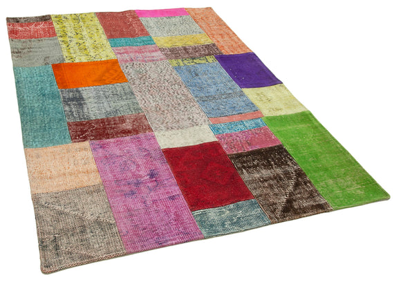 5x7 Multicolor Patchwork Rug - 31714