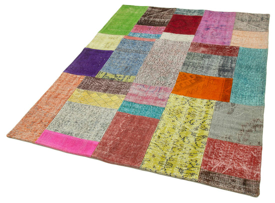 5x7 Multicolor Patchwork Rug - 31714