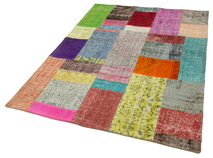 5x7 Multicolor Patchwork Rug - 31714