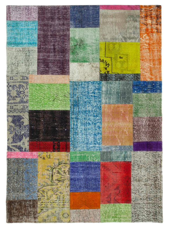 5x7 Multicolor Patchwork Rug - 31716