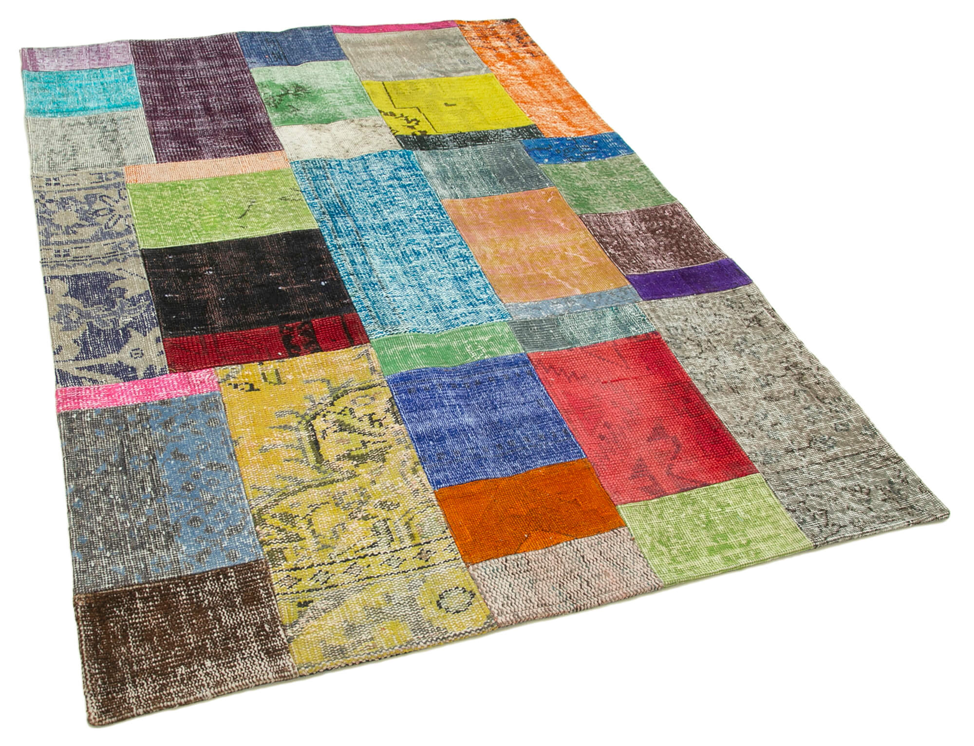 5x7 Multicolor Patchwork Rug - 31716